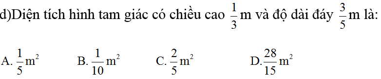 Đề thi Toán lớp 5 Học kì 1, Học kì 2 chọn lọc, có đáp án