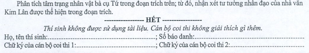 Đề minh họa năm 2022 môn Ngữ Văn có đáp án