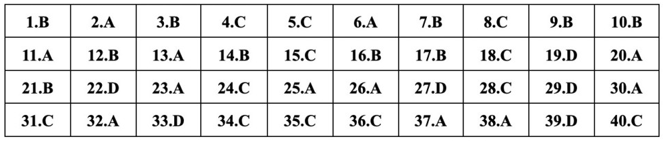 (Chính thức) Đề thi tốt nghiệp THPT Vật Lí năm 2023 (có đáp án)