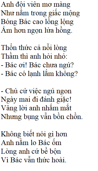 Bài thơ: Đêm nay Bác không ngủ - Nội dung bài thơ, Hoàn cảnh sáng tác, Dàn ý phân tích tác phẩm