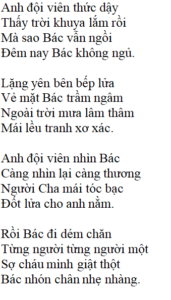 Bài thơ: Đêm nay Bác không ngủ - Nội dung bài thơ, Hoàn cảnh sáng tác, Dàn ý phân tích tác phẩm