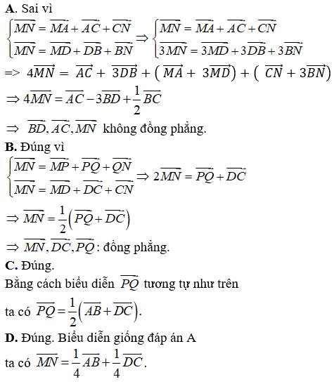 Cách tìm điều kiện để 3 vectơ đồng phẳng hay, chi tiết