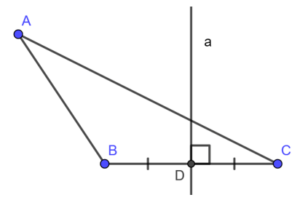 Đường trung trực của tam giác là gì ? Công thức đường trung trực của tam giác