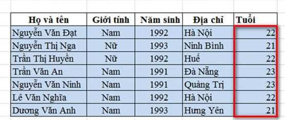 Excel - Hàm TODAY, Hàm trả về ngày hiện tại, Ví dụ minh họa