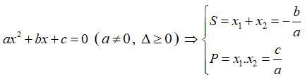 Hệ thức vi-et và ứng dụng để giải phương trình bậc hai một ẩn cực hay, có đáp án
