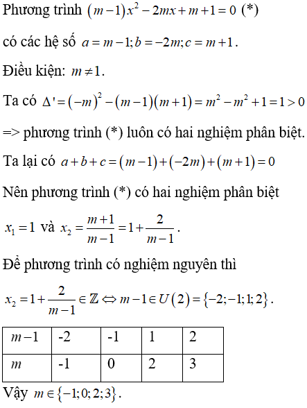 Hệ thức vi-et và ứng dụng để giải phương trình bậc hai một ẩn cực hay, có đáp án