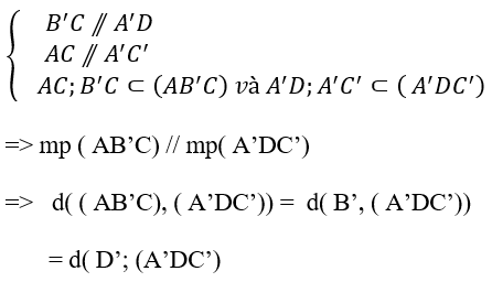 Cách tính khoảng cách giữa hai mặt phẳng song song cực hay