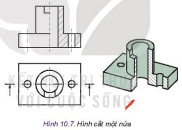 Lý thuyết Công nghệ 10 Kết nối tri thức Bài 10: Hình cắt và mặt cắt | Thiết kế và công nghệ 10