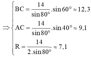 Định lí côsin và định lí sin (Lý thuyết Toán lớp 10) | Chân trời sáng tạo (ảnh 9)