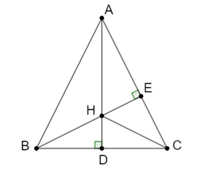 Tính chất ba đường cao của tam giác (Lý thuyết Toán lớp 7) | Chân trời sáng tạo