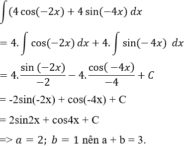 Cách tìm nguyên hàm của hàm số lượng giác cực hay