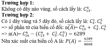 Phương pháp giải bài tập Biến cố đối (cực hay có lời giải)