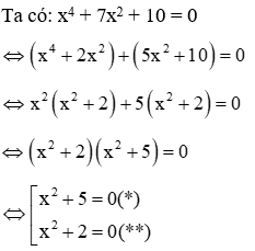 Phương pháp giải phương trình trùng phương cực hay