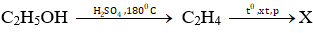 nCH<sub>2</sub>=CH<sub>2</sub> → (-CH<sub>2</sub>-CH<sub>2</sub> -)<sub>n</sub> | CH2=CH2 ra (-CH2-CH2 -)n