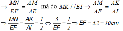 Sử dụng hệ quả của định lí Ta-lét để tính độ dài của đoạn thẳng