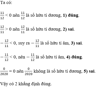 Tìm điều kiện để số hữu tỉ là số hữu tỉ dương, âm, là số 0 cực hay, chi tiết