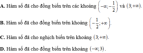 Tìm khoảng đồng biến, nghịch biến của hàm số (cực hay, có lời giải)