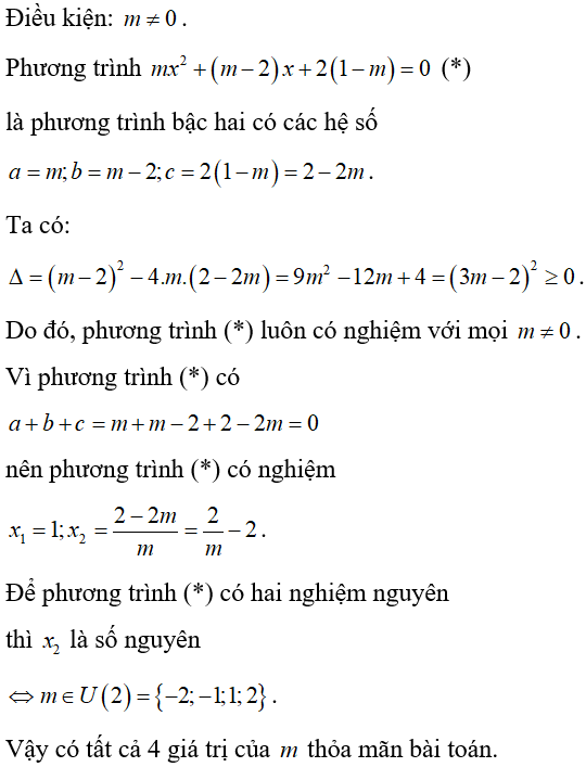 Tìm m để phương trình có nghiệm thỏa mãn điều kiện cho trước cực hay, có đáp án