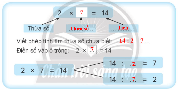 Vở bài tập Toán lớp 3 trang 18 Tìm thừa số - Chân trời sáng tạo