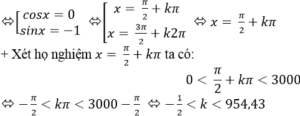 Tìm số nghiệm của phương trình lượng giác trong khoảng, đoạn