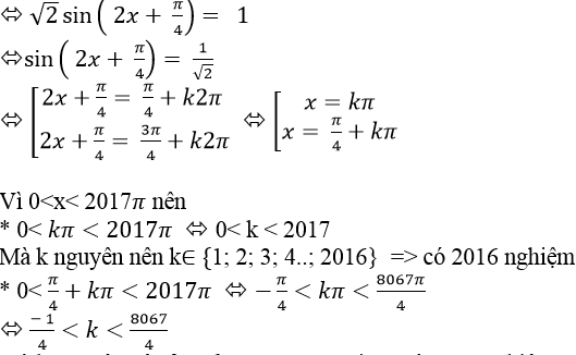 Tìm số nghiệm của phương trình lượng giác trong khoảng, đoạn