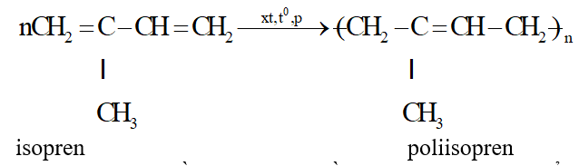 Tính chất hóa học của isoprene C5H8 | Tính chất vật lí, nhận biết, điều chế, ứng dụng