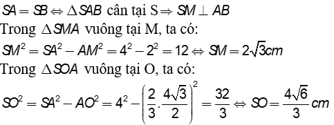 Tính diện tích xung quanh, diện tích toàn phần, thể tích của hình chóp đều, hình chóp cụt đều