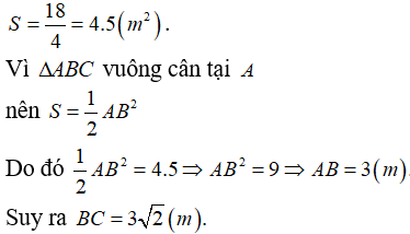 Tính diện tích xung quanh, diện tích toàn phần, thể tích của hình lăng trụ đứng