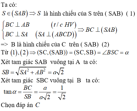 Cách tính góc giữa đường thẳng và mặt phẳng cực hay