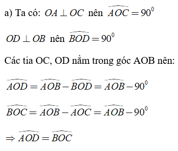 Trắc nghiệm Hai đường thẳng vuông góc - Bài tập Toán lớp 7 chọn lọc có đáp án, lời giải chi tiết