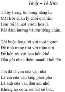 Bài thơ Từ ấy (Tố Hữu) - Tác giả tác phẩm (mới 2024)