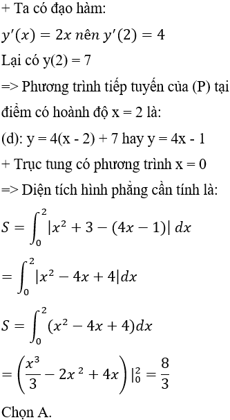 Ứng dụng tích phân trong hình học - Tính diện tích hình phẳng