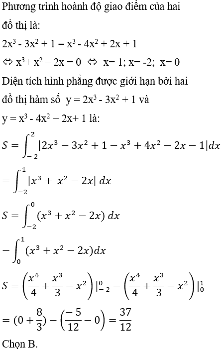 Ứng dụng tích phân trong hình học - Tính diện tích hình phẳng