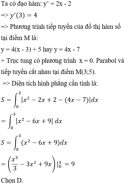 Ứng dụng tích phân trong hình học - Tính diện tích hình phẳng