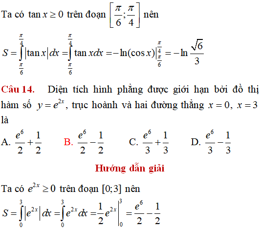 Ứng dụng của tích phân: Tính diện tích hình phẳng giới hạn bởi các đường (cơ bản) - Toán lớp 12