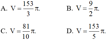 Ứng dụng tích phân tính thể tích khối tròn xoay và cách giải (hay, chi tiết)