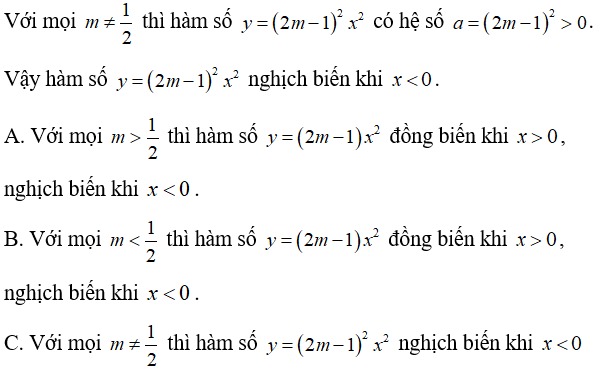 Xét tính đồng biến, nghịch biến của hàm số cực hay, có đáp án