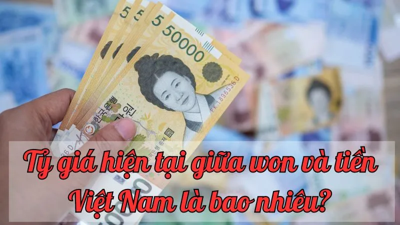 Tỷ giá hiện tại giữa won và tiền Việt Nam là bao nhiêu?