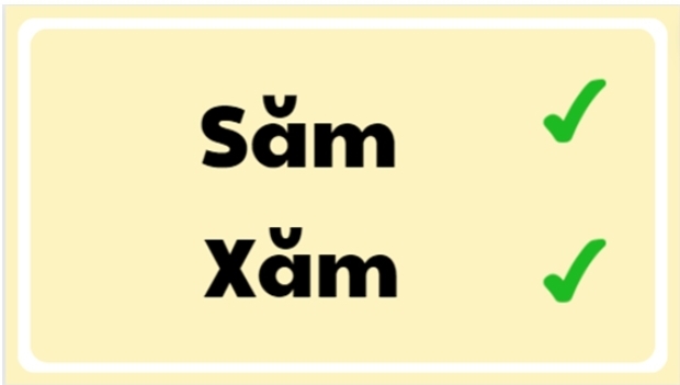 săm hay xăm 