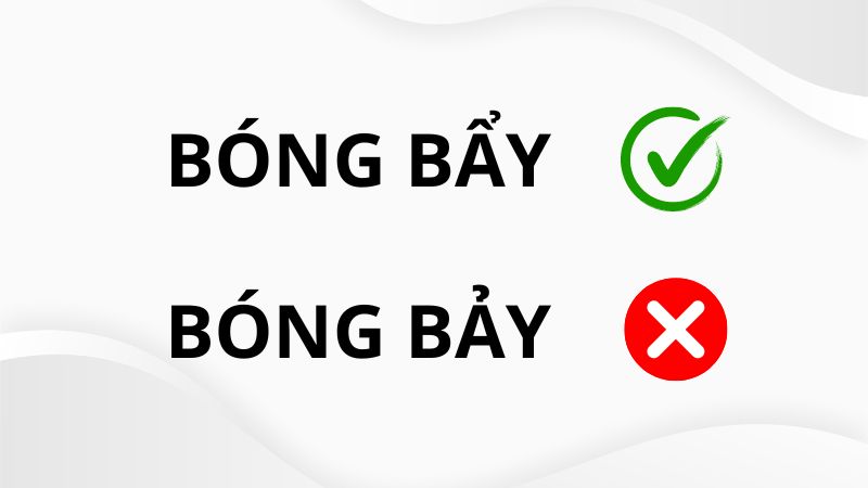 bóng bảy hay bóng bẩy