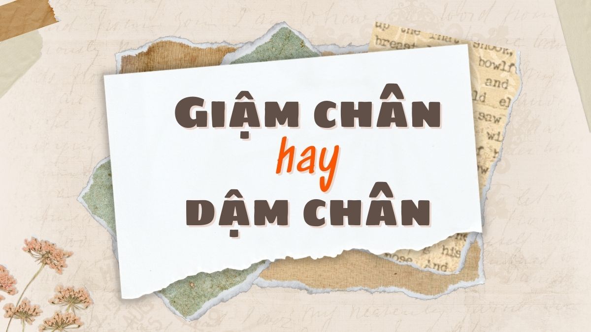 giậm chân hay dậm chân