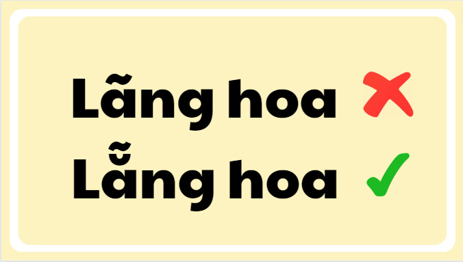 lãng hoa hay lẵng hoa