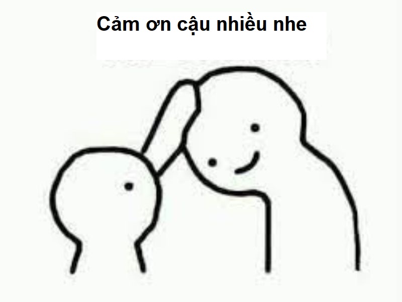 Meme cảm ơn nhe