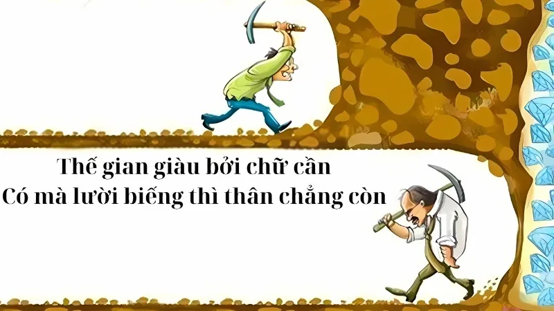 Câu ca dao tục ngữ về siêng năng kiên trì