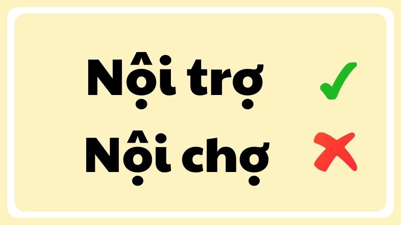 nội trợ hay nội chợ