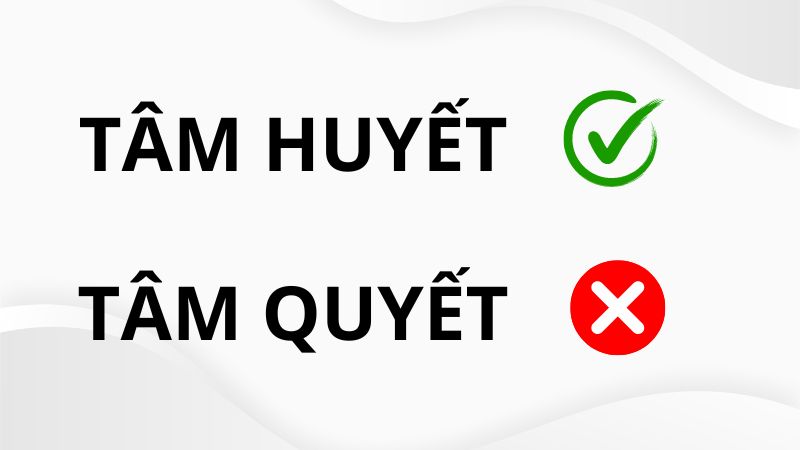 Tâm huyết hay tâm quyết