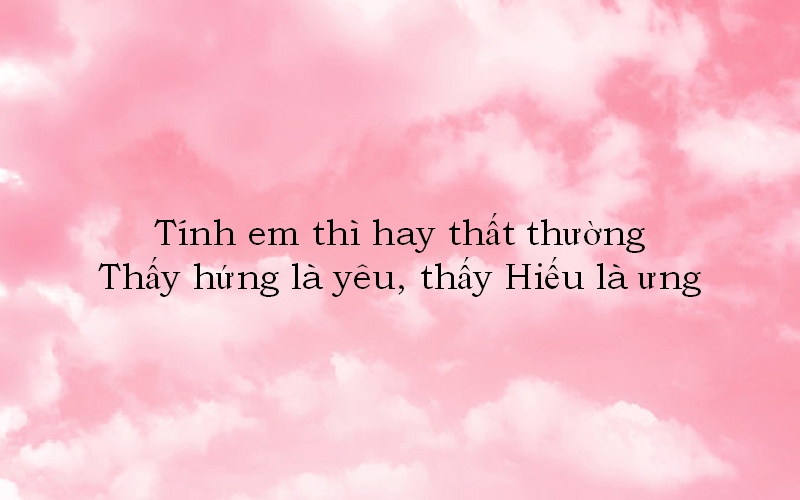 Thả thính tên Hiếu