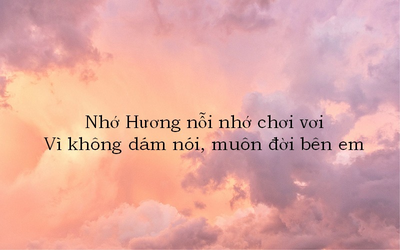 Thả thính tên Hương