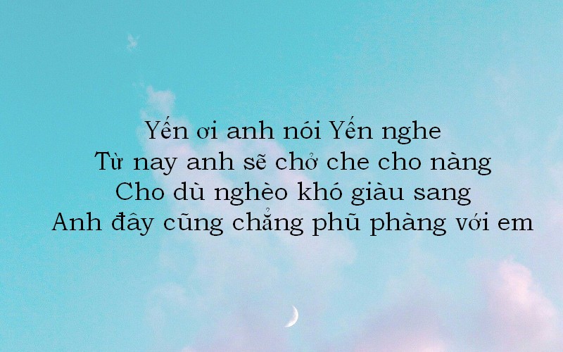 Thả thính tên Yến