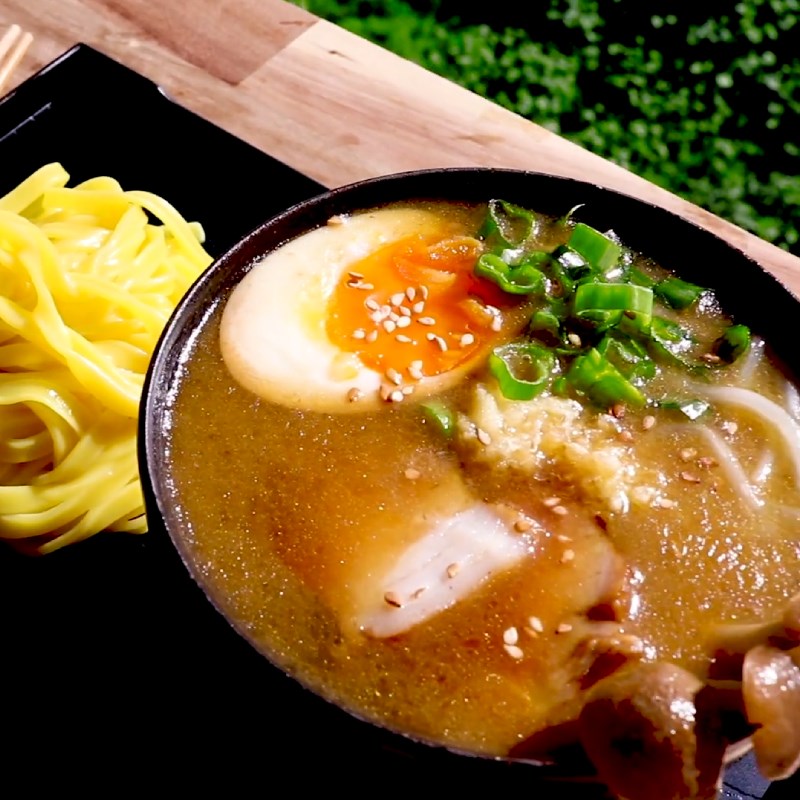 Bước 7 Thành phẩm Tsukemen ramen